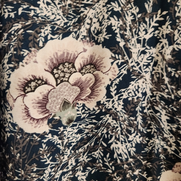 LOFT green floral long sleeve top - Picture 10 of 12